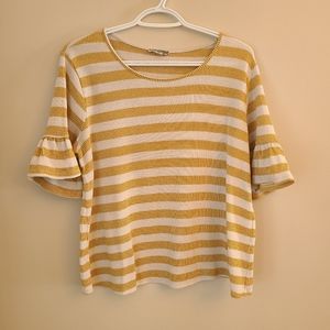 Striped flowy t shirt